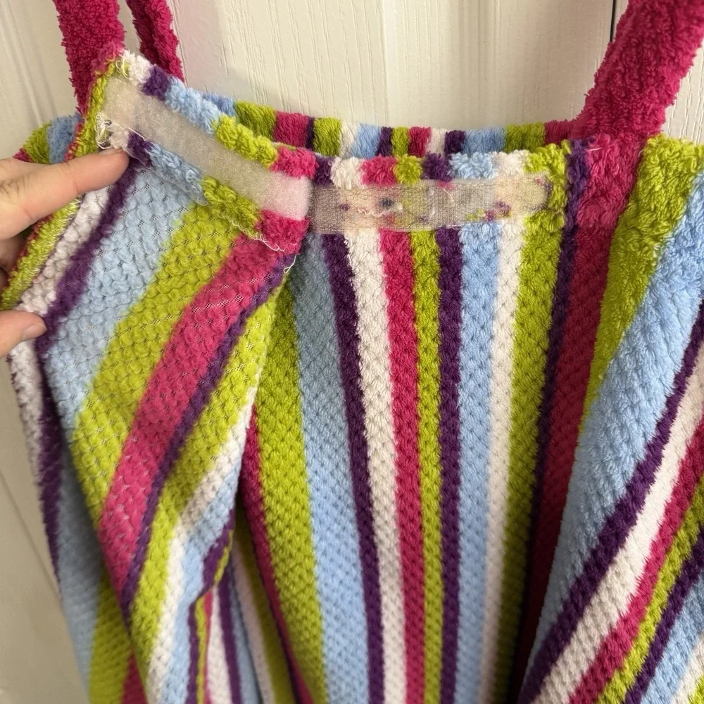 No Boundaries Multicolor Striped Bath Wrap Towel Size Large Beach Y2K VTG Cruise